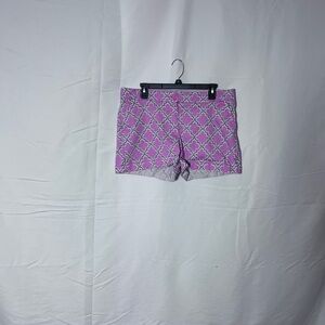 crown & ivy Pink Geometric Women Shorts